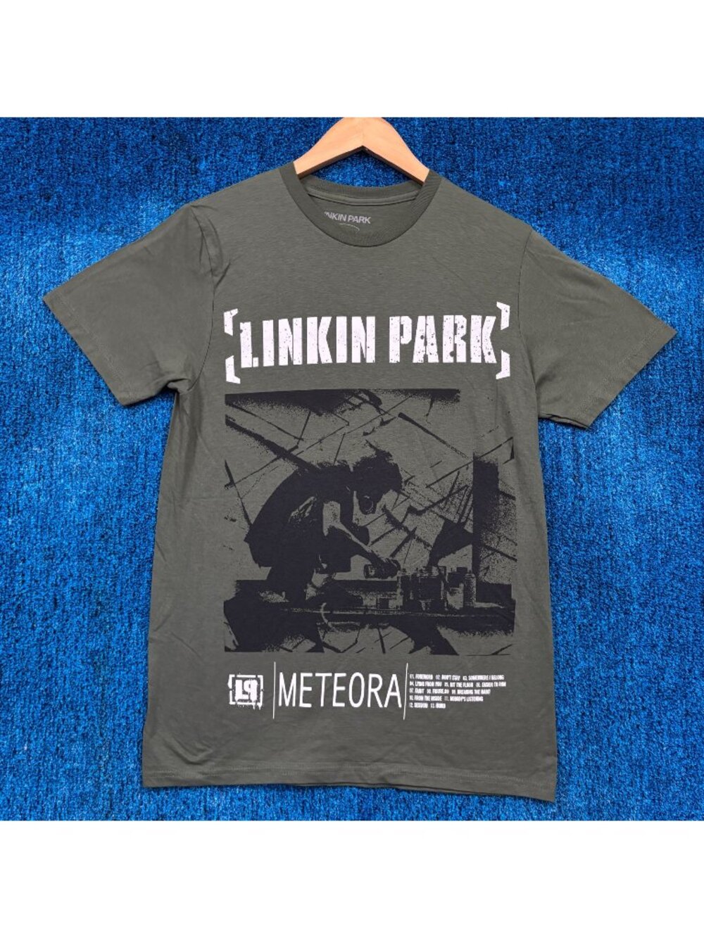 Linkin Park Meteora Album Tracklisting Nu Metal Band Tee M